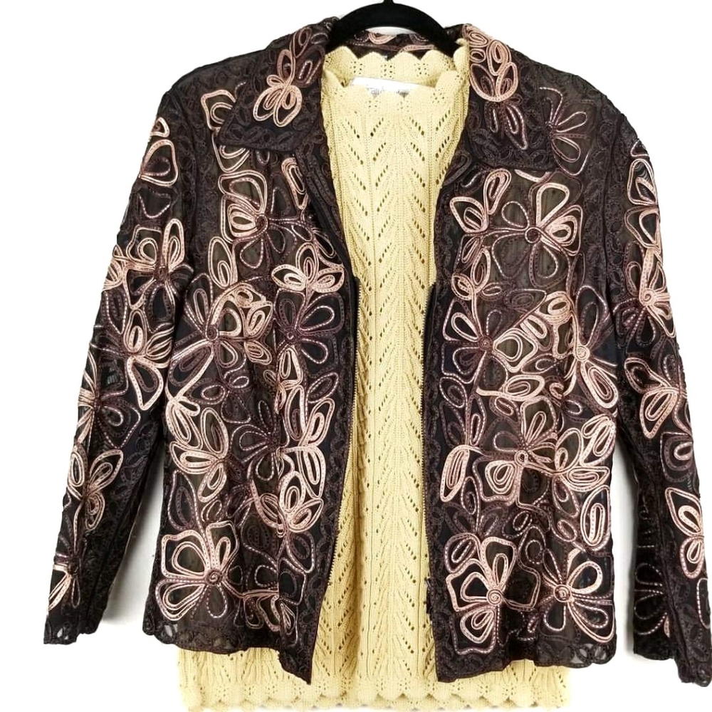 VINTAGE EMBROIDERED JACKET CASUAL STUDIO L ⭐